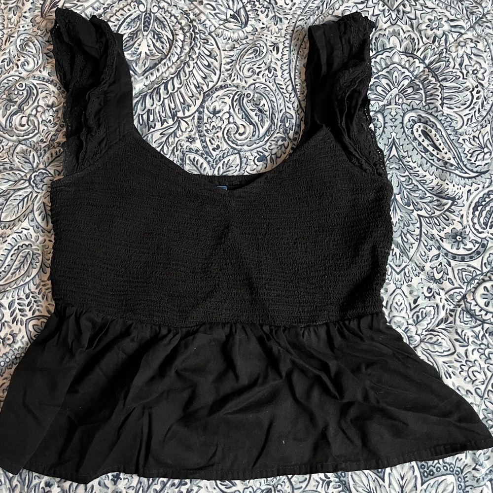 Old Navy Frilly Shirred Top